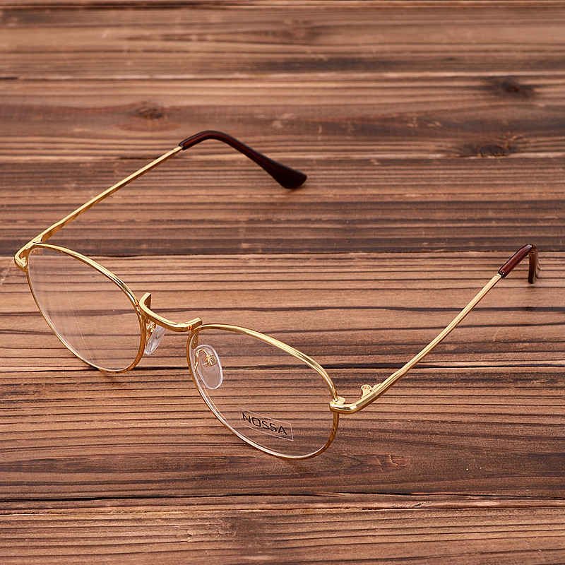 Wholesale Copper Glasses Frame Women Men Retro Round Metal Eyeglasses