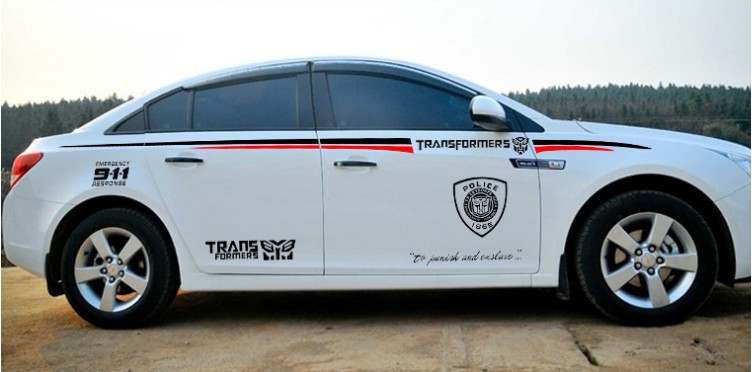 d-80汽车全车改装车贴 吉利比亚迪车身腰线贴 长城全车贴整车拉花