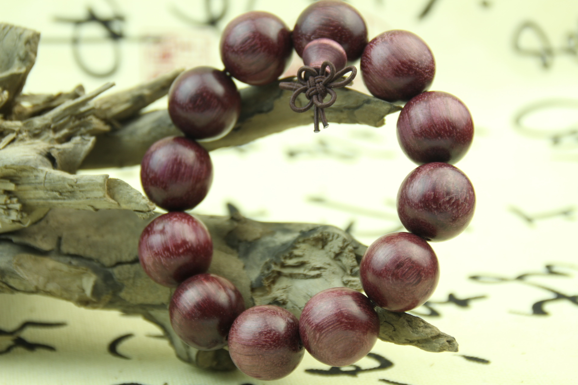 厂家直销批发正宗天然紫罗兰玫瑰檀手串木质佛珠手链地摊礼品货源