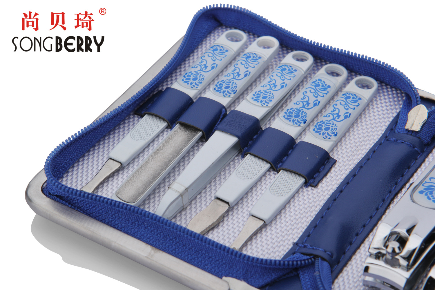青花瓷9件套拉链皮包/精美青花瓷图案/厂家直销/支持混批美容套装