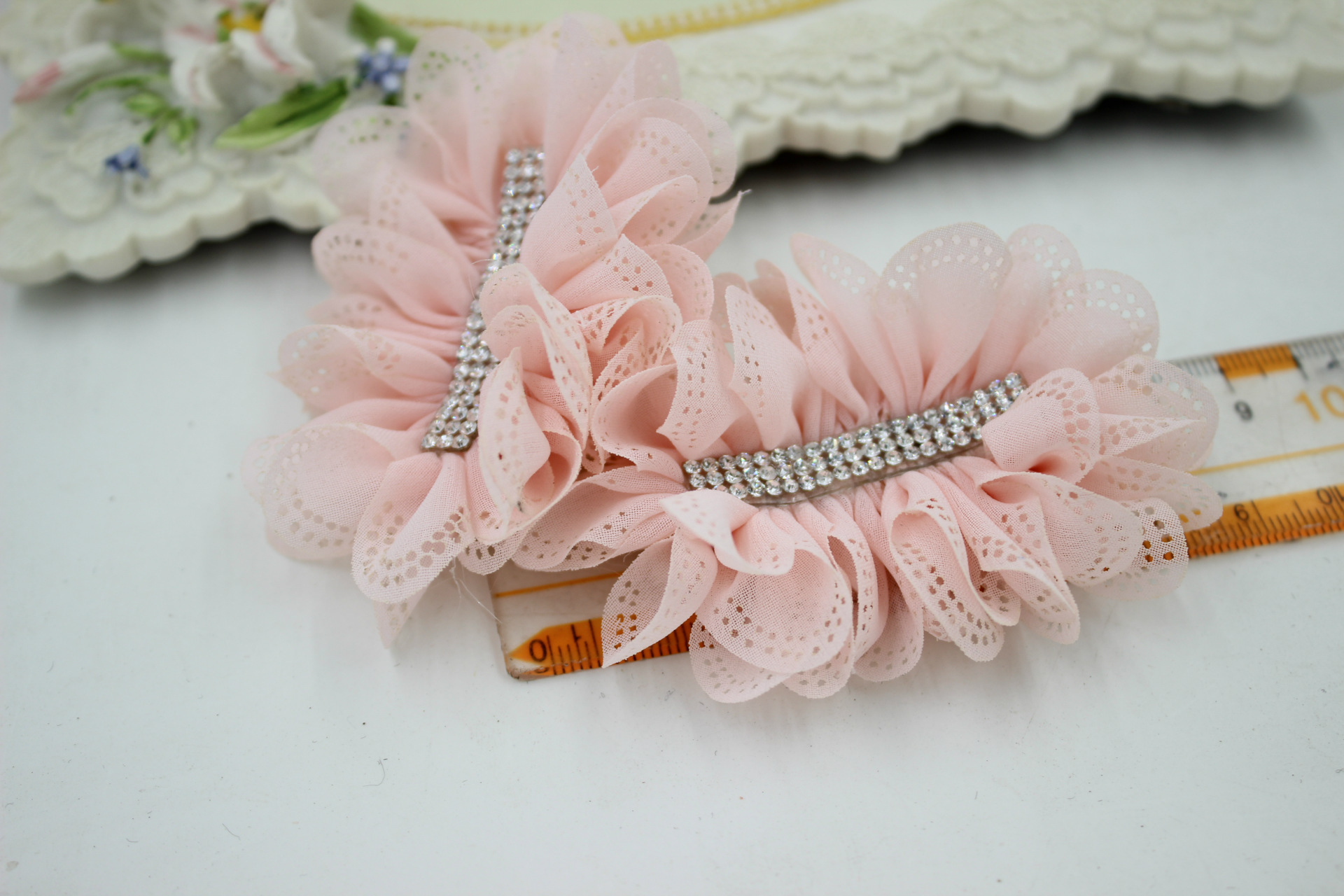 新款鞋花 手工缝布艺鞋花