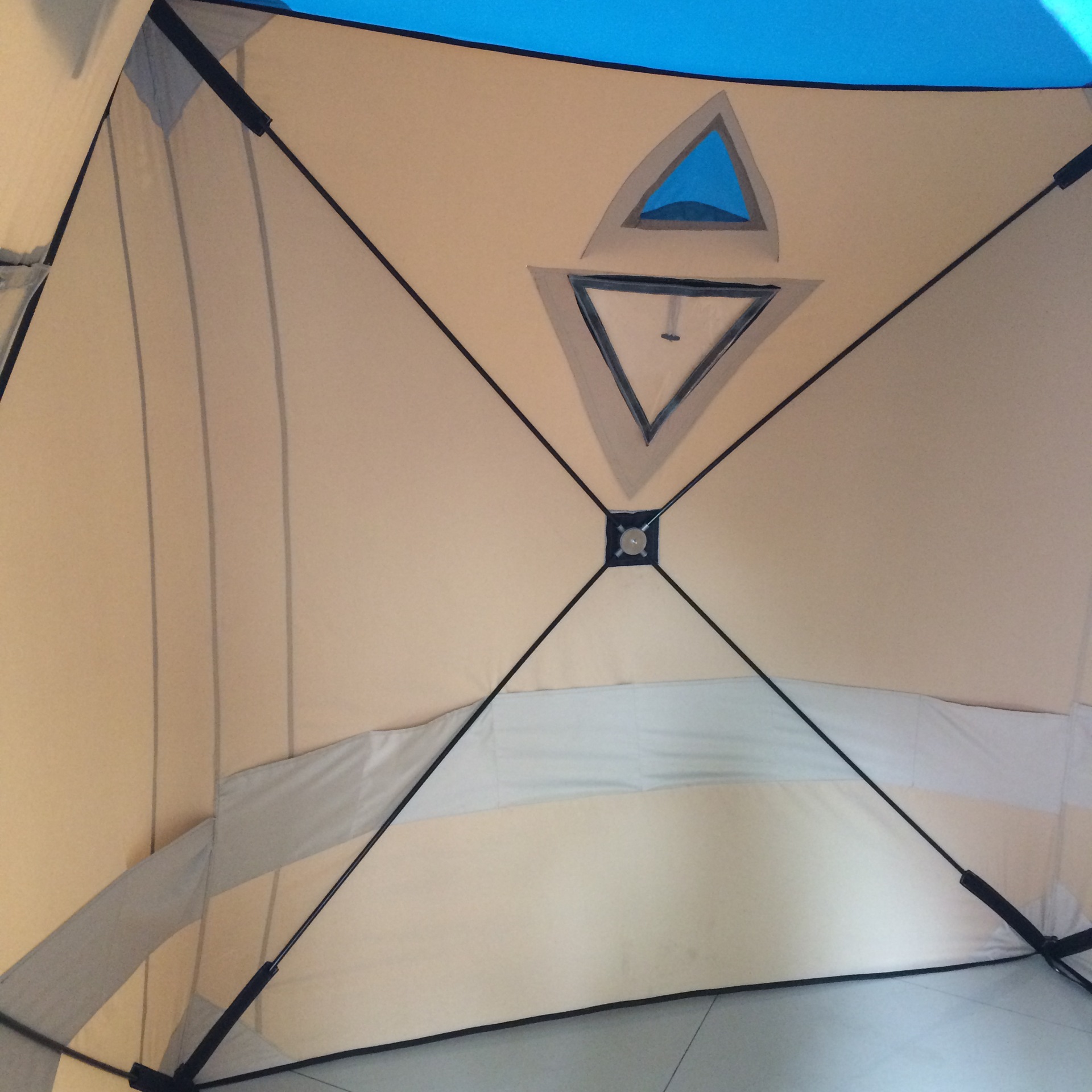 冰钓帐篷自动支架爱斯基摩钓鱼抗风户外钓鱼帐篷野营冬钓帐篷