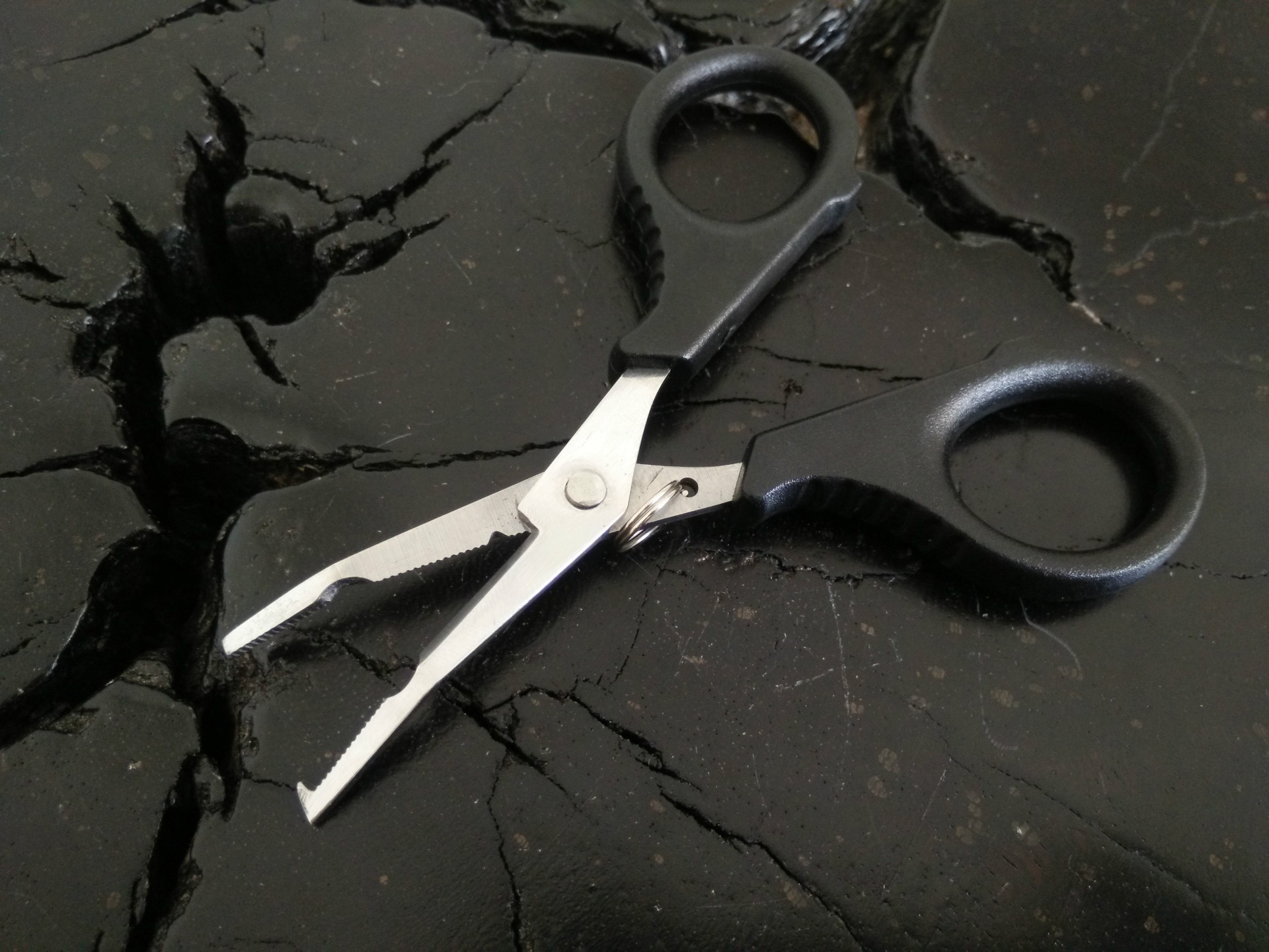 限时包邮 不锈钢路亚多功能钓鱼剪刀 批发实用户外弯嘴钓鱼剪刀