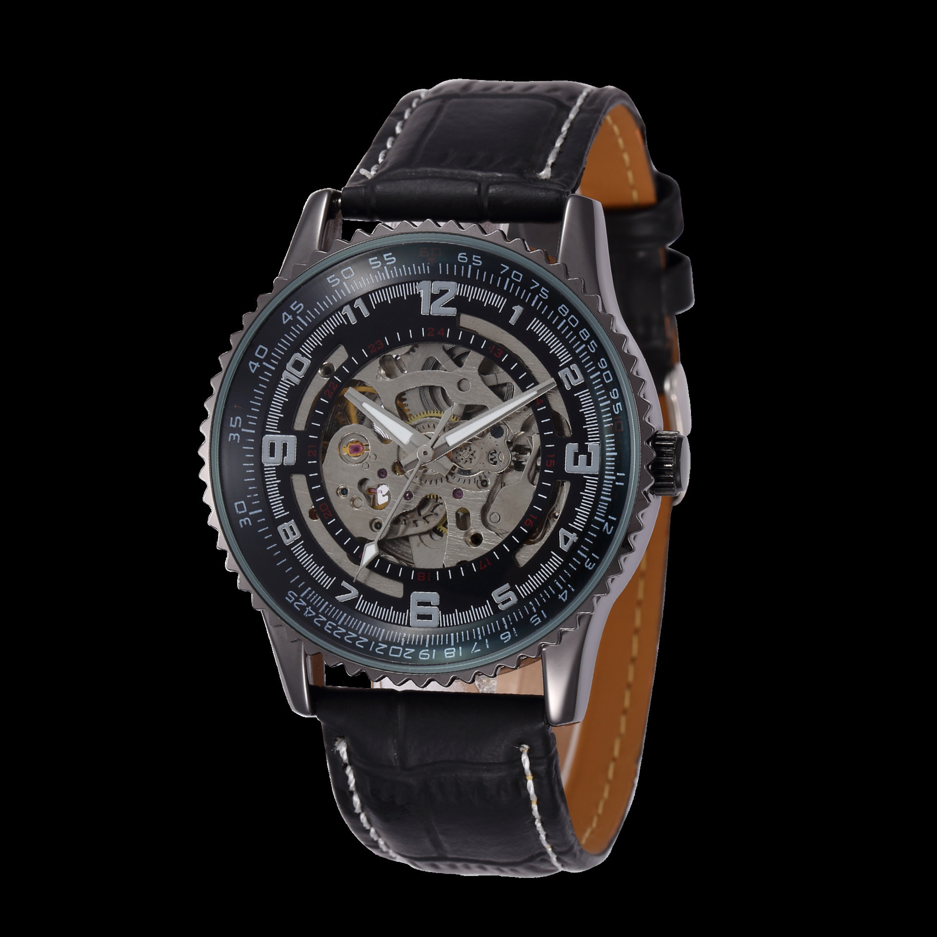 shenhua/绅华 全自动镂空机械表 大表盘齿轮手表夜光时尚男士手表