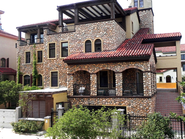 人造文化石 沙滩石 鹅卵石 别墅外墙砖 厂家直销 文化背景墙