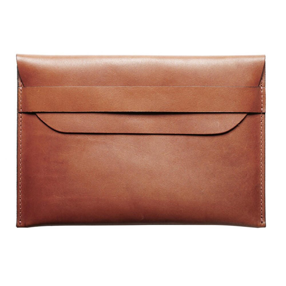 纯色 商务高档牛皮内胆包 厂家批量定做 可定制logo 真皮电脑包