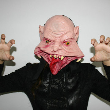 万圣节化妆舞会面具 酒吧夜店吓人面具 恐怖鬼脸面具 大脸鬼系列