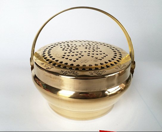 批发纯铜火炉新娘嫁妆婚庆铜火冲结婚用品婚礼火囱陪嫁旺盆炉