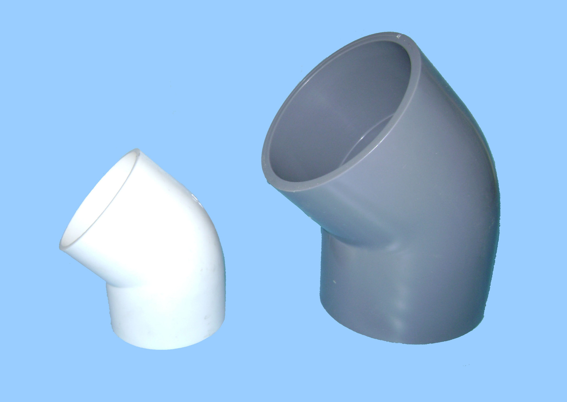 【半价促销】琦源牌upvc材质45度弯头湖北地区热销(直径225mm)