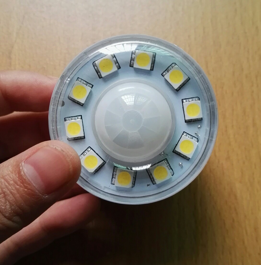 人体红外感应灯|led省电灯节能灯|便携式红外线感应灯泡|2色光选