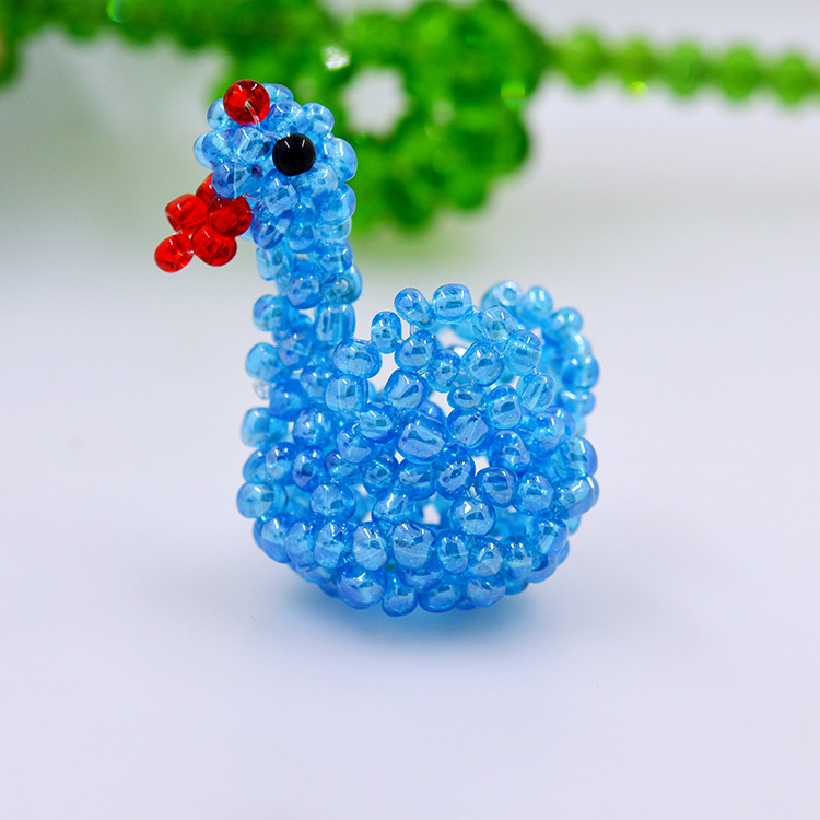 包包挂饰 手工米珠串珠挂饰 【天鹅】