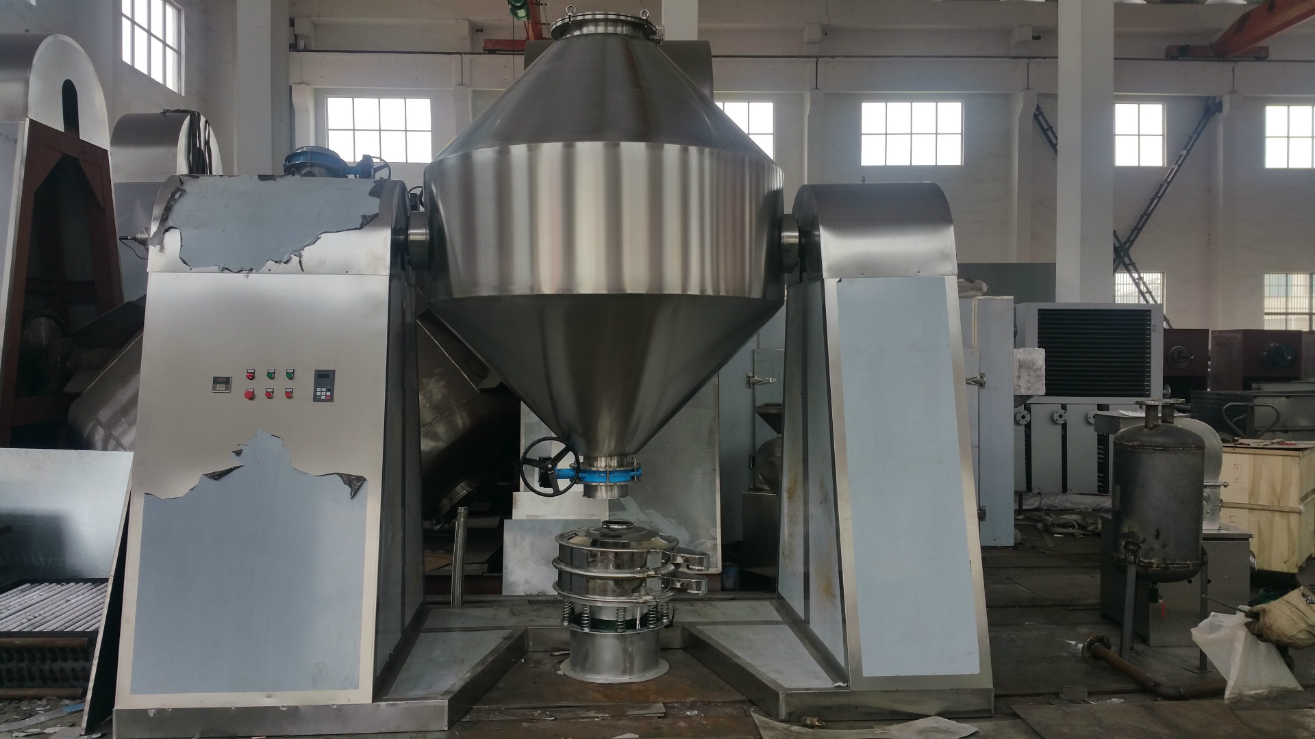 供应混合设备w--500型混合机双锥回转混料机粉状粒状物料混合机