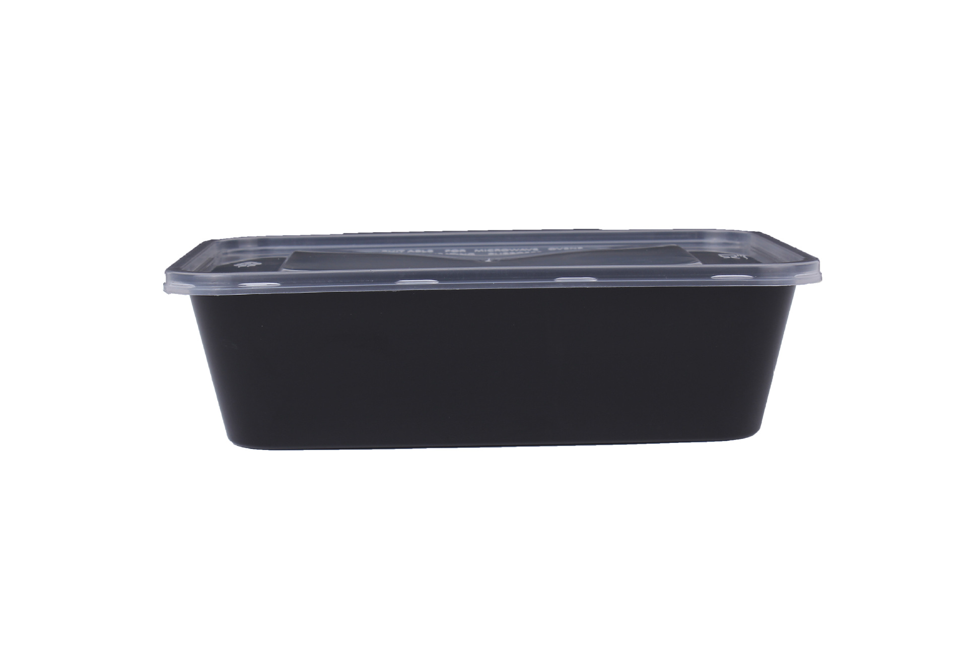 一次性打包盒650mlpp塑料盒黑色饭盒外卖定制餐具食品包