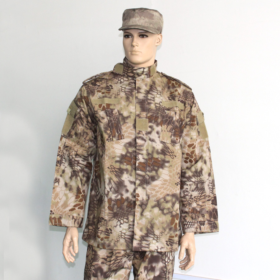 2022批发新喜马荒漠蟒纹迷彩acu训练服 外贸出口 厂家直供