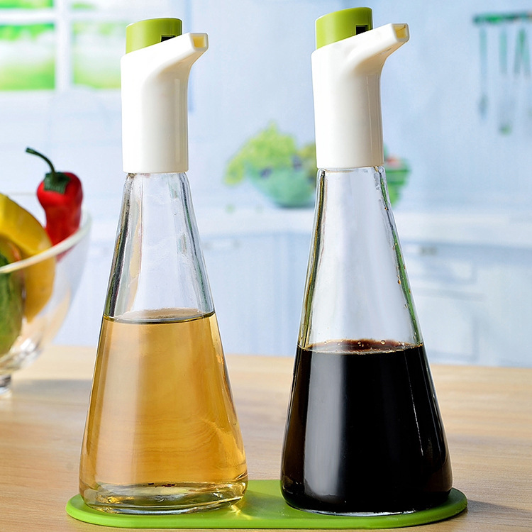 厨房防漏玻璃油壶醋壶 可控油量油醋瓶 健康酱油瓶醋瓶 758g