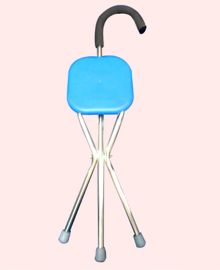 01603 带凳子的拐杖 带座的拐棍 老年人用品批发