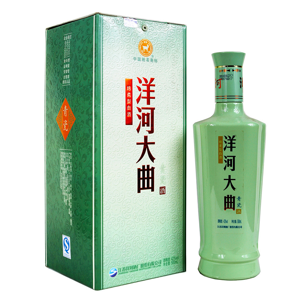 商品名称:洋河大曲 青瓷酒 香      型:浓香型 原      料:泉水,高粱