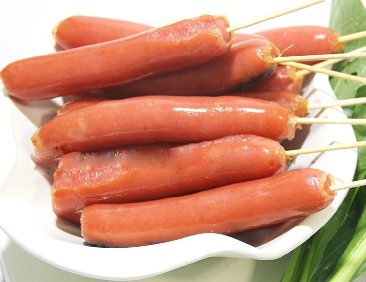 正宗热狗38克 香林达香肠 原味烤肠52根每包烧烤必备厂家.