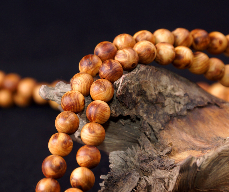 精品太行山崖柏手串 8mm满瘤疤瘤花雀眼 川料老油料鬼脸香.