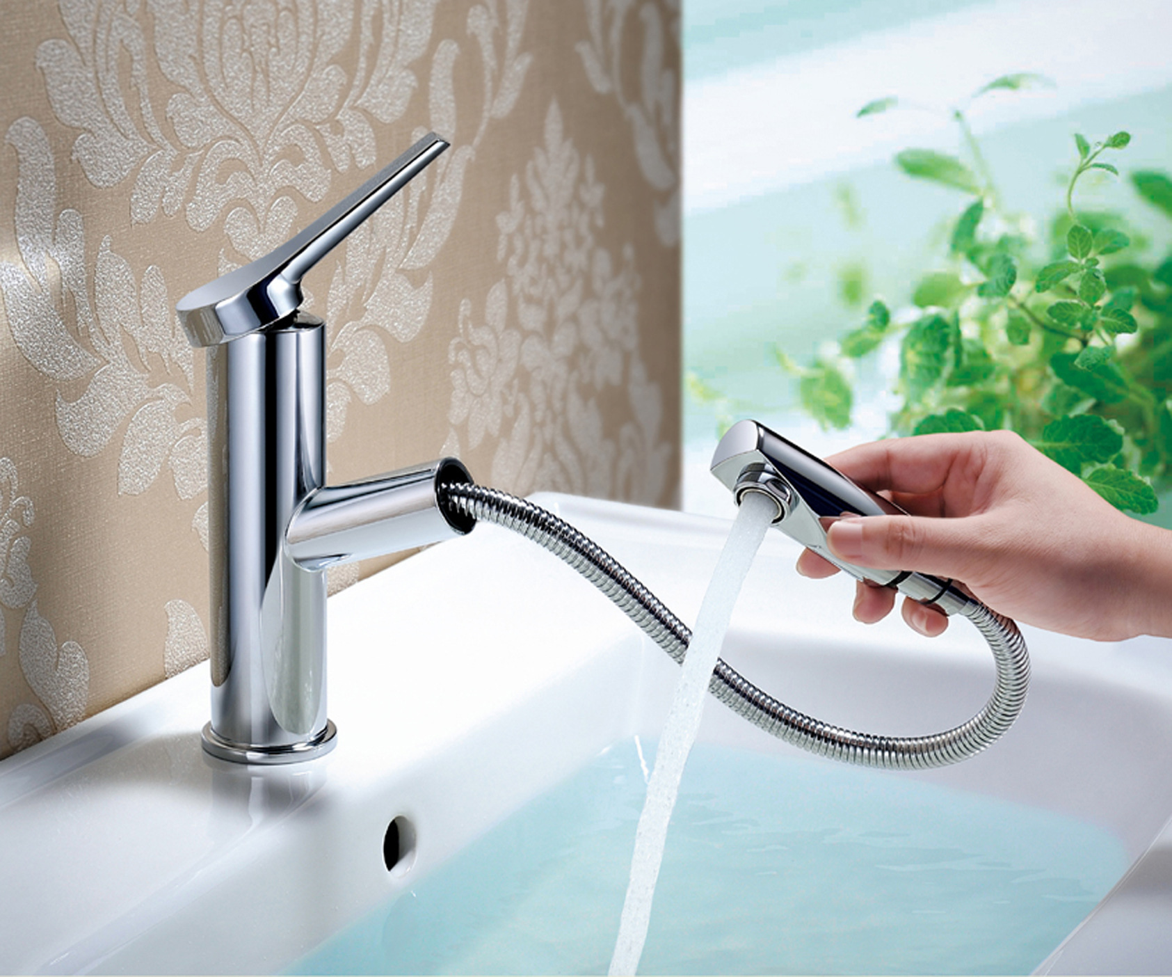 ob-c04面盆水龙头抽拉水龙头开平市水口镇水龙头水暖卫浴工业龙头