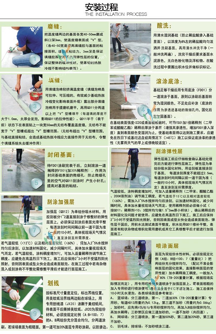 硅PU施工流程 硅PU施工流程