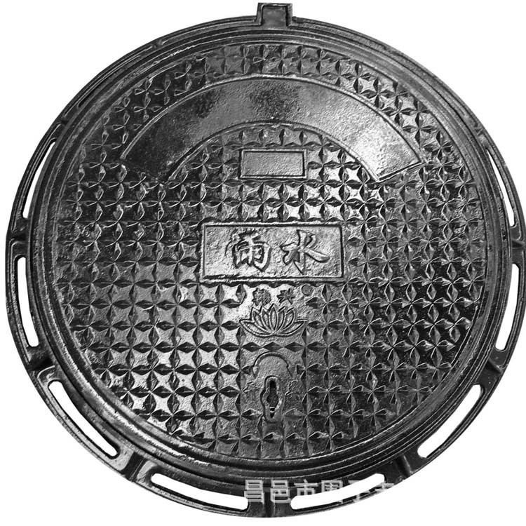 供应圆形铸铁井盖 下水道检查井盖 标准尺寸定制