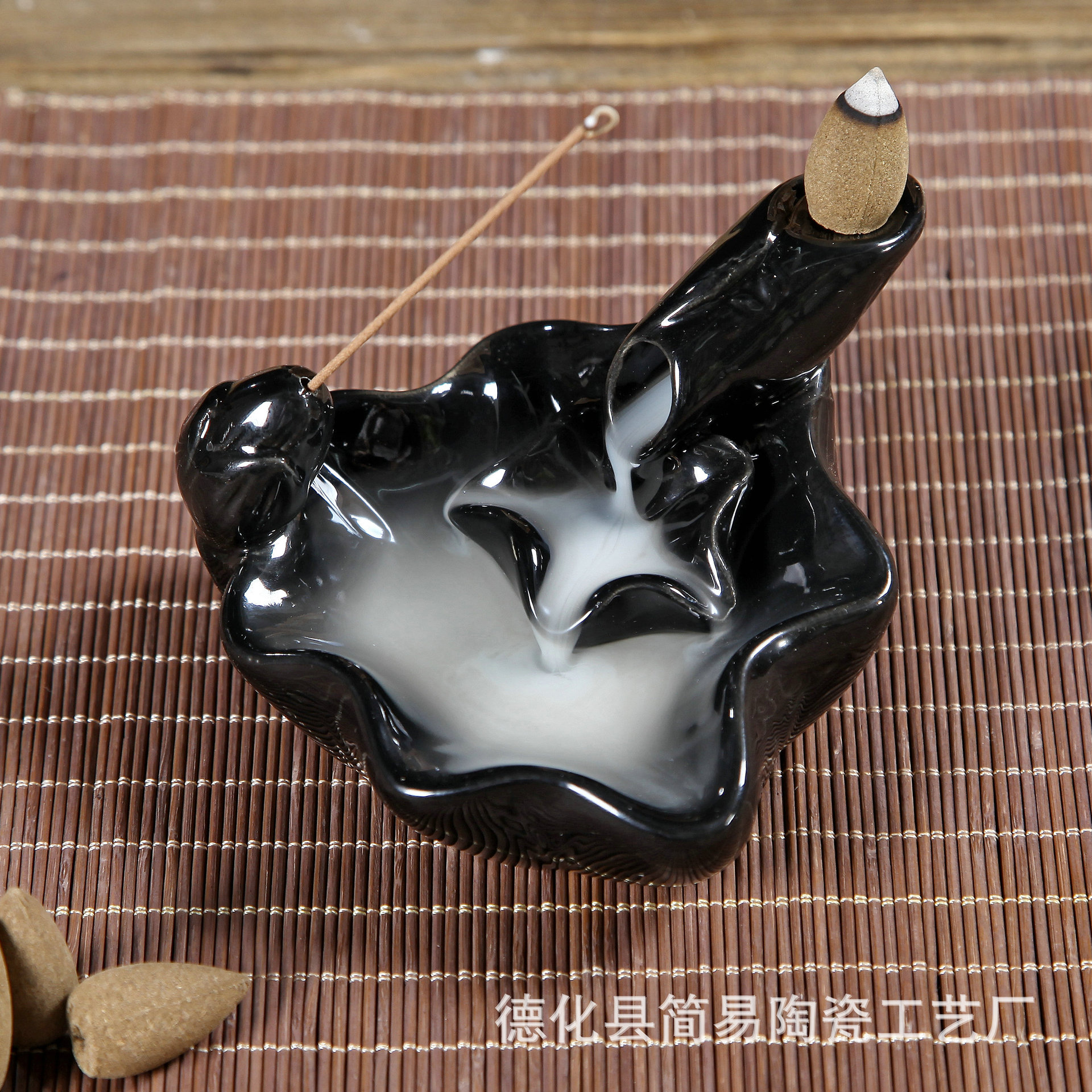 简易 倒流香 沉香檀香崖柏香熏香观烟香玻璃瓶倒流香批发