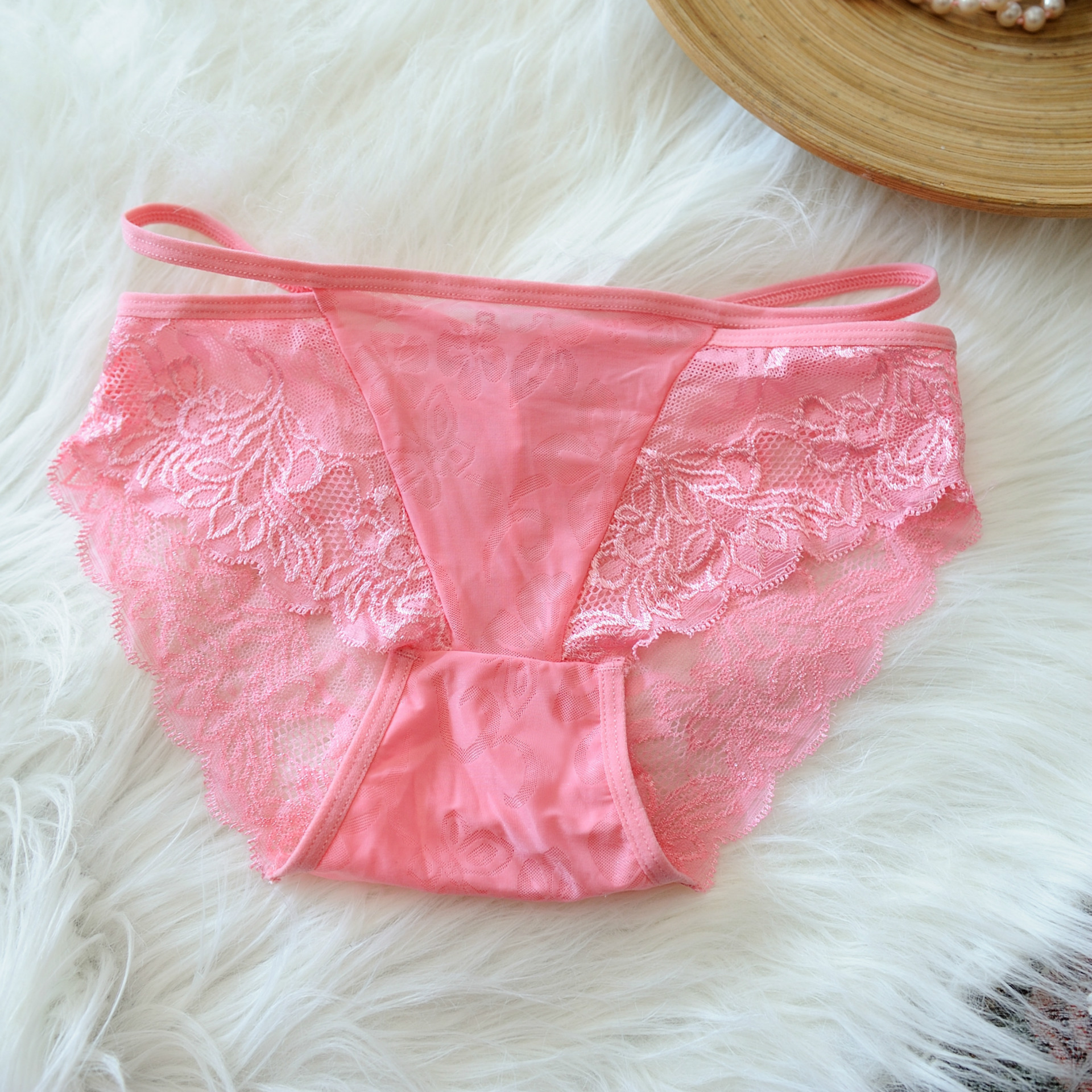 依可莉柔新款 性感无痕提臀透气女士内裤 情趣透明低腰女士三角裤