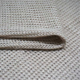 6针1*1罗纹粗针网眼针织布,春夏秋女装开衫,套衫面料,毛圈布