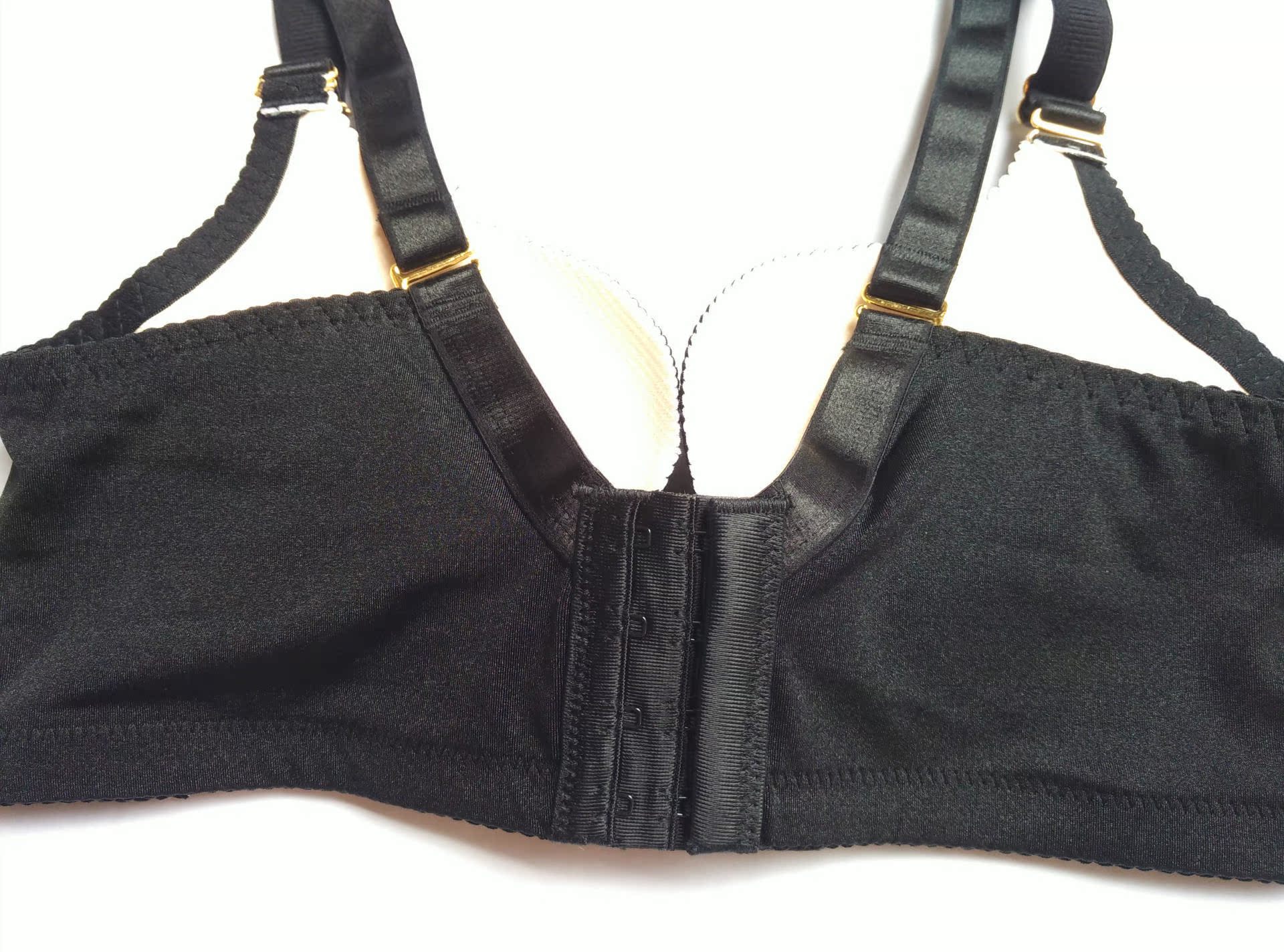 一片式无痕半件围无钢圈聚拢内衣 天鹅中模调整型性感文胸代发