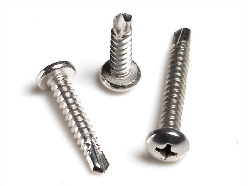 促304不锈钢圆头钻尾自钻螺 不锈钢十字盘头燕尾螺钉 st5.5 st6.