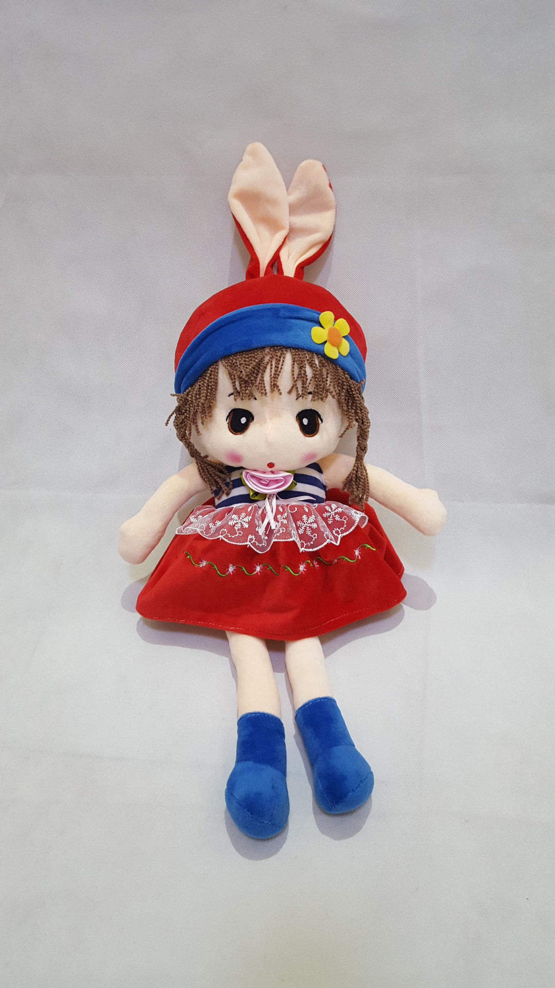 可爱毛绒玩具花边布娃娃儿童生日礼物批发一件代发