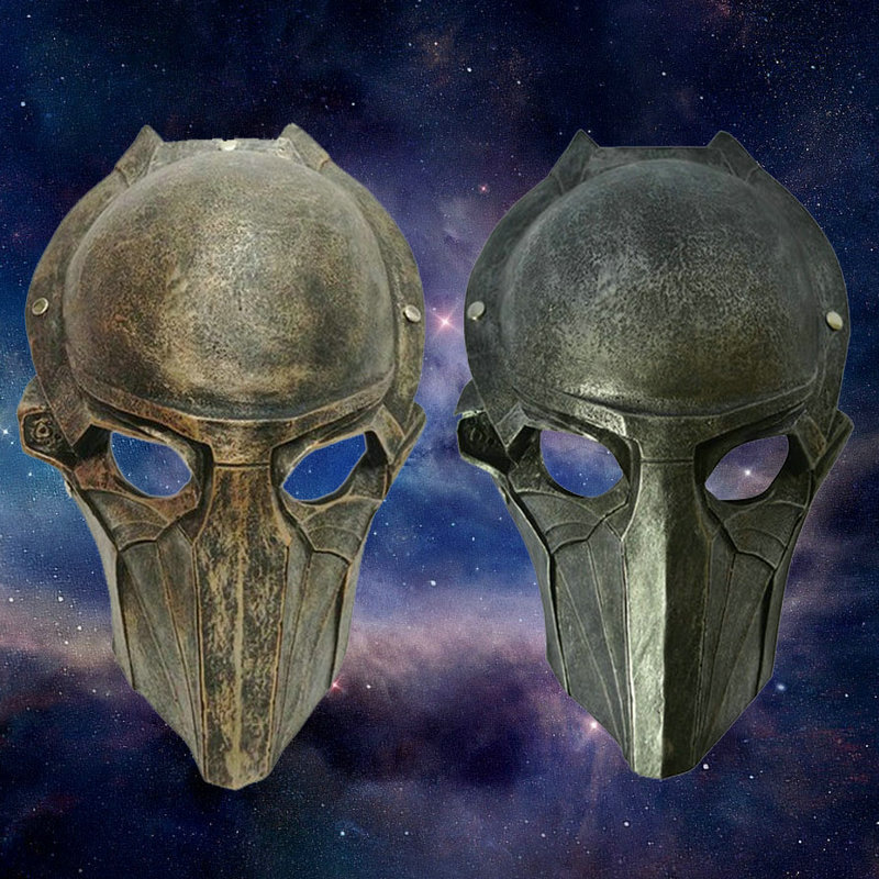 万圣节面具铁血战士鹰面恐怖面罩化妆舞会道具 树脂面具装饰品