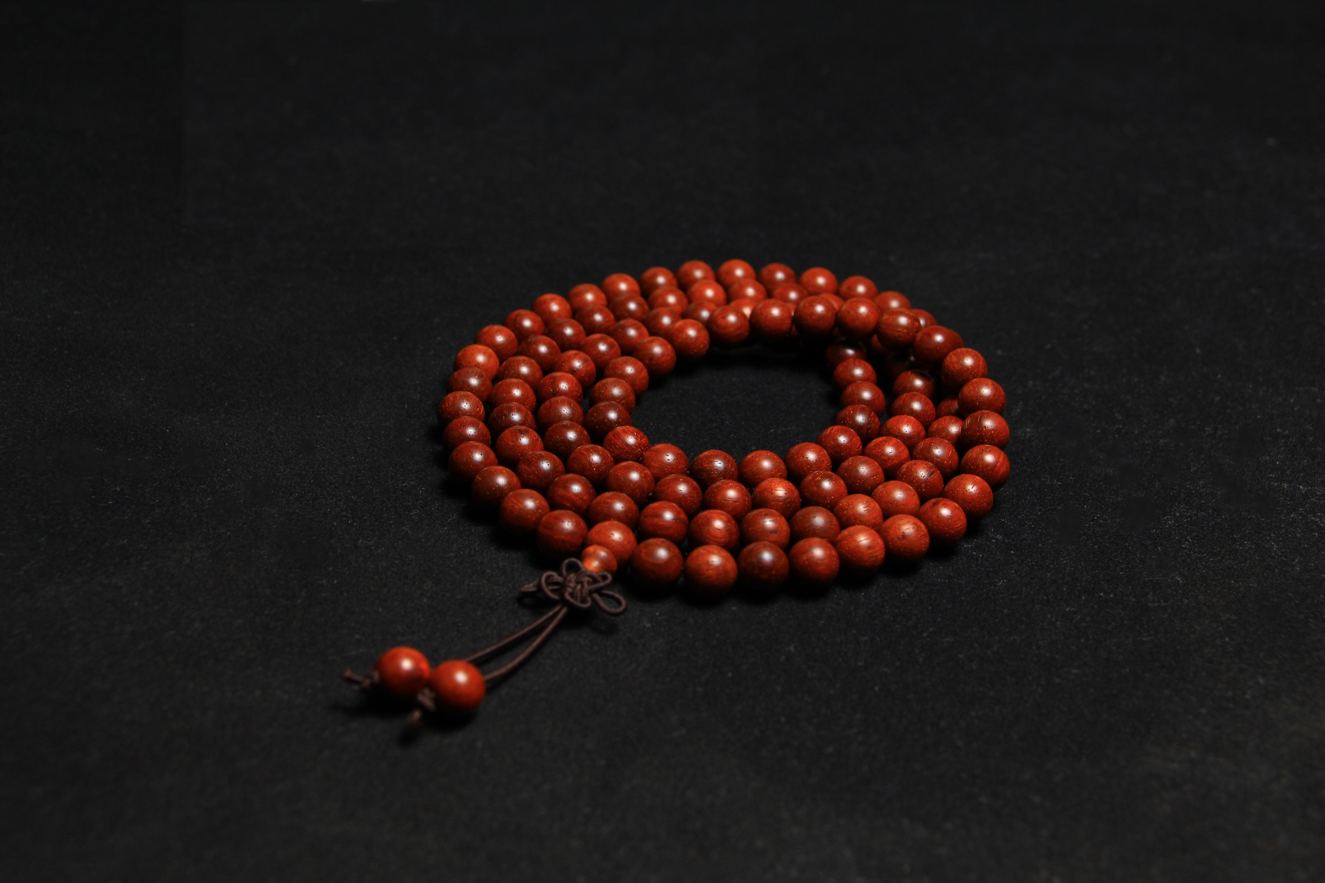 正宗印度小叶紫檀手串108颗老料金星底色干净木质佛珠手链 批发