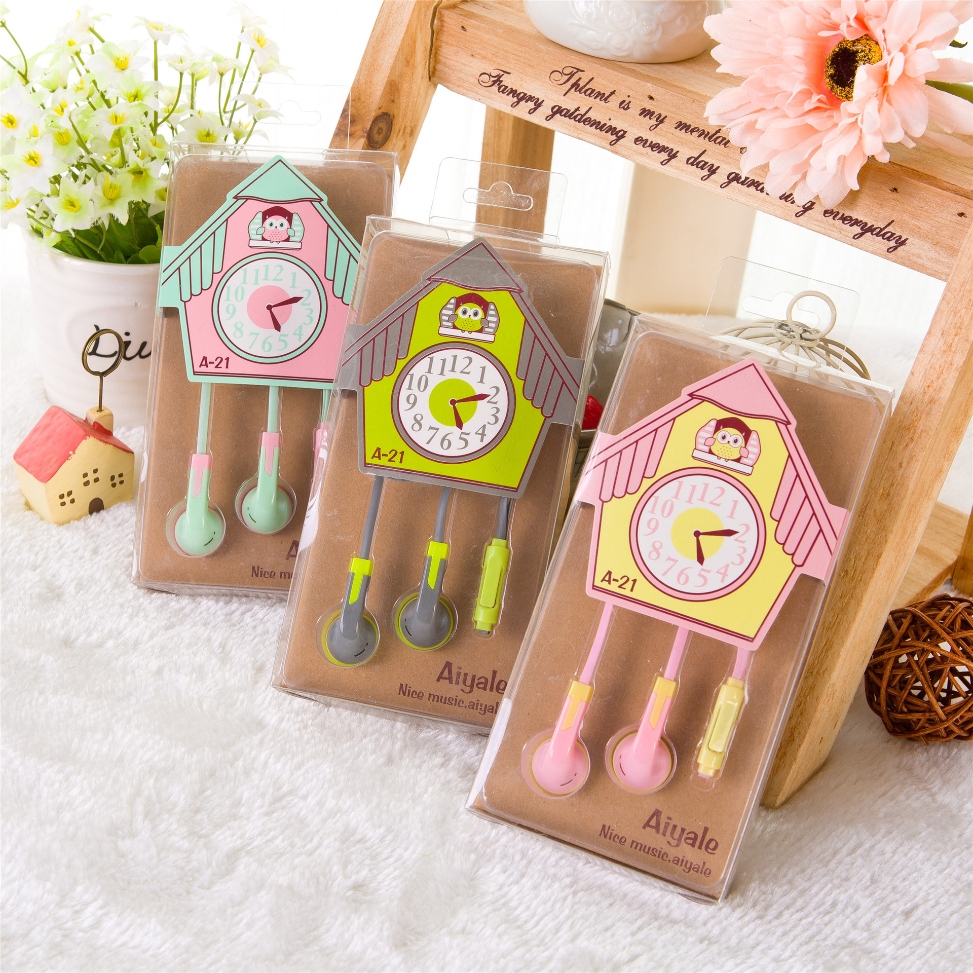 精品时钟_色精品时钟_AIYALE麦卡龙色浪漫精