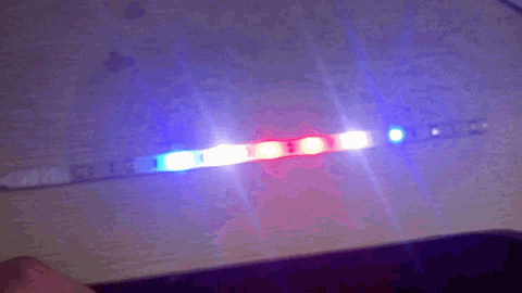 汽摩刹车改装led装饰灯 5050-30cm七彩爆闪公仔灯条