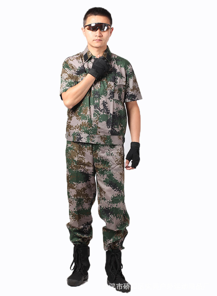 批发07陆夏短袖迷彩服 07夏季短袖作训