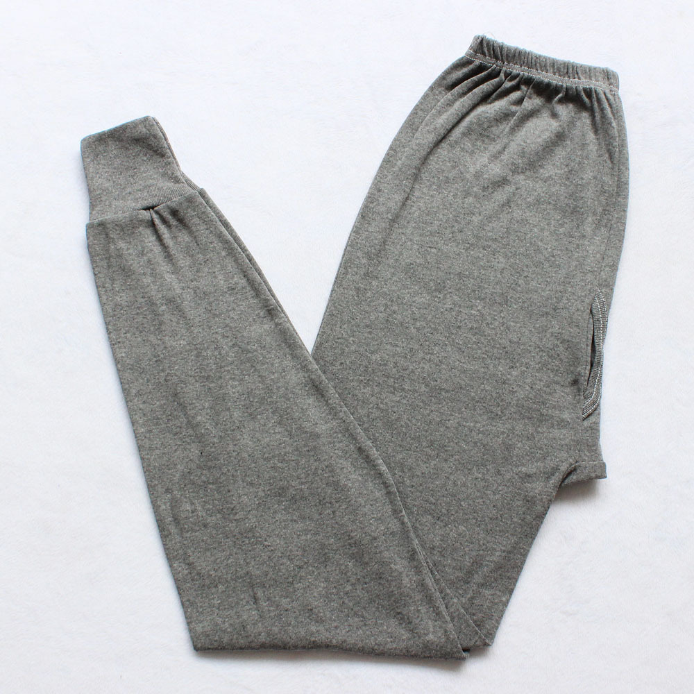 摆摊甩货针织混纺男士秋裤 加肥加大高腰男秋裤 中老年爸爸秋裤