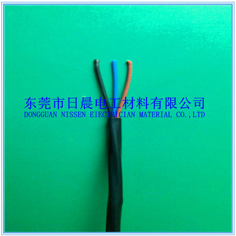 鐵氟龍電源線三芯黑色