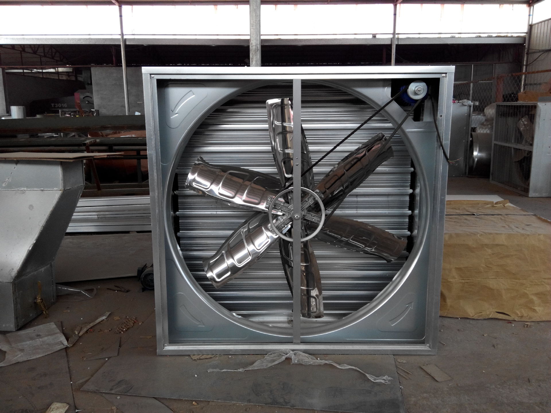 供应2015新款推拉式负压风机 温室花卉