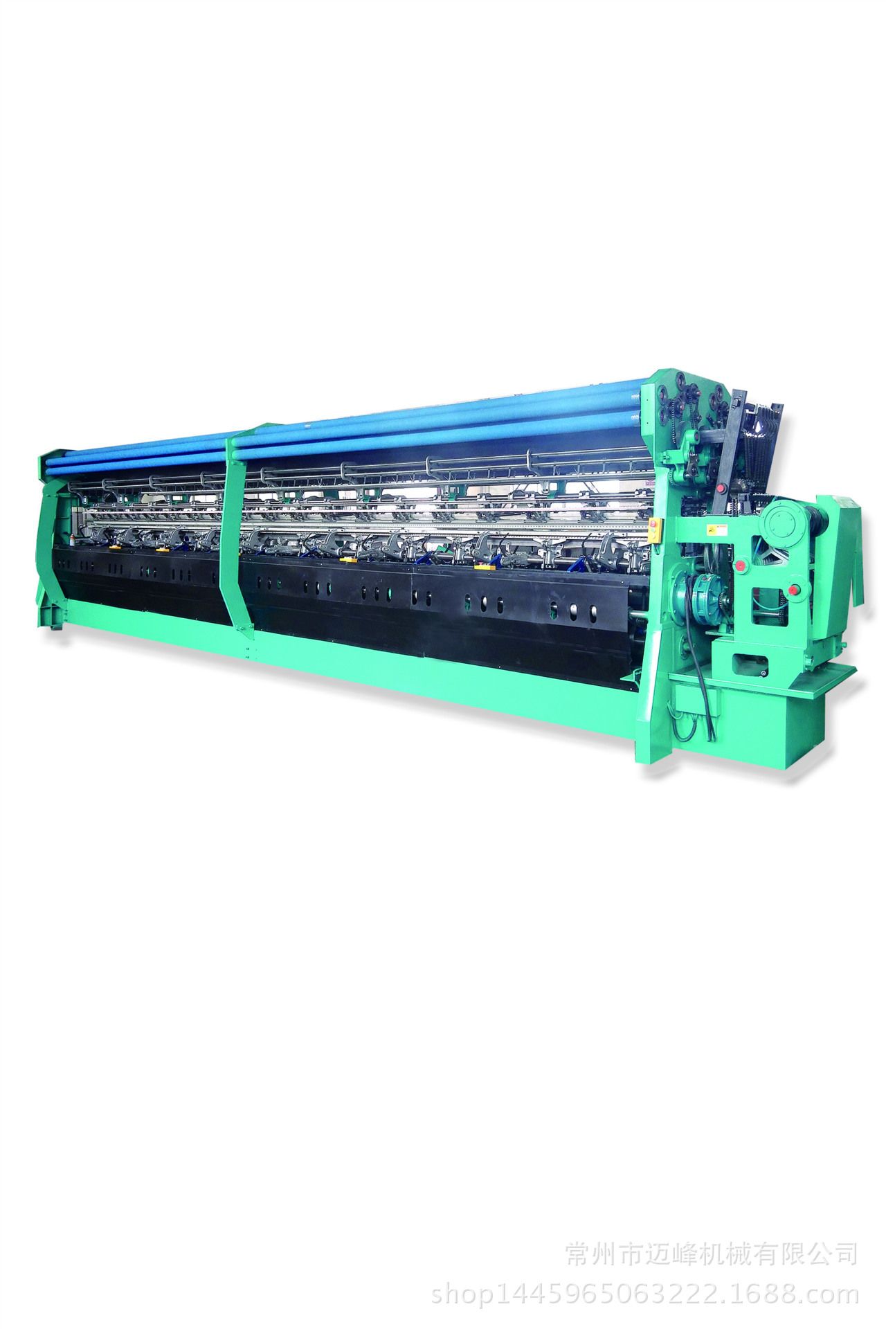 双针床遮阳网经编机 编织遮阳网水果袋蔬菜网眼袋圆筒袋菱形网袋