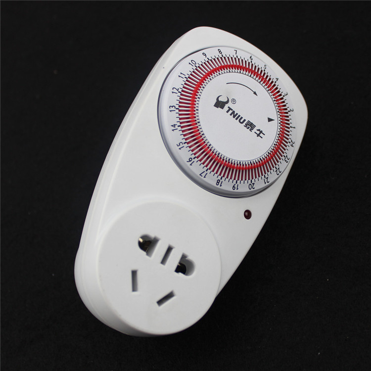 泰牛d997多功能电动车电池保护器 机械定时插座 定时开关转换插头