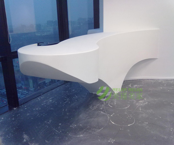 人造石服务台,接待台,吧台,前台,北京杜邦人造石异形吧台加工