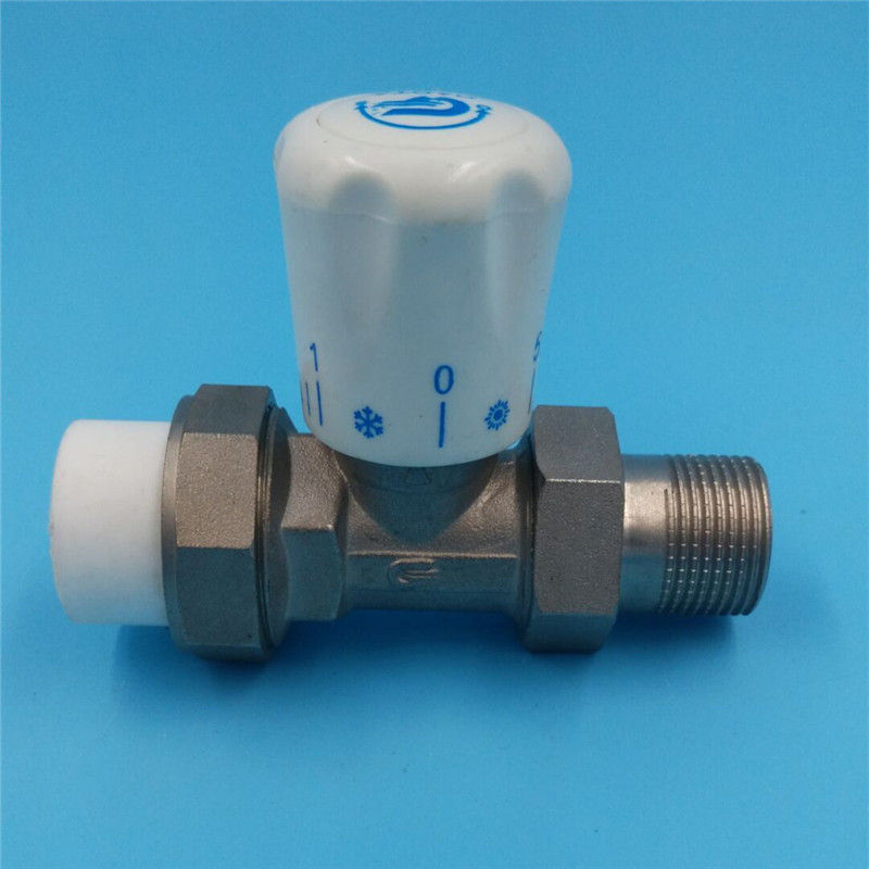 暖气温控阀ppr直通温控阀手动散热器温控阀