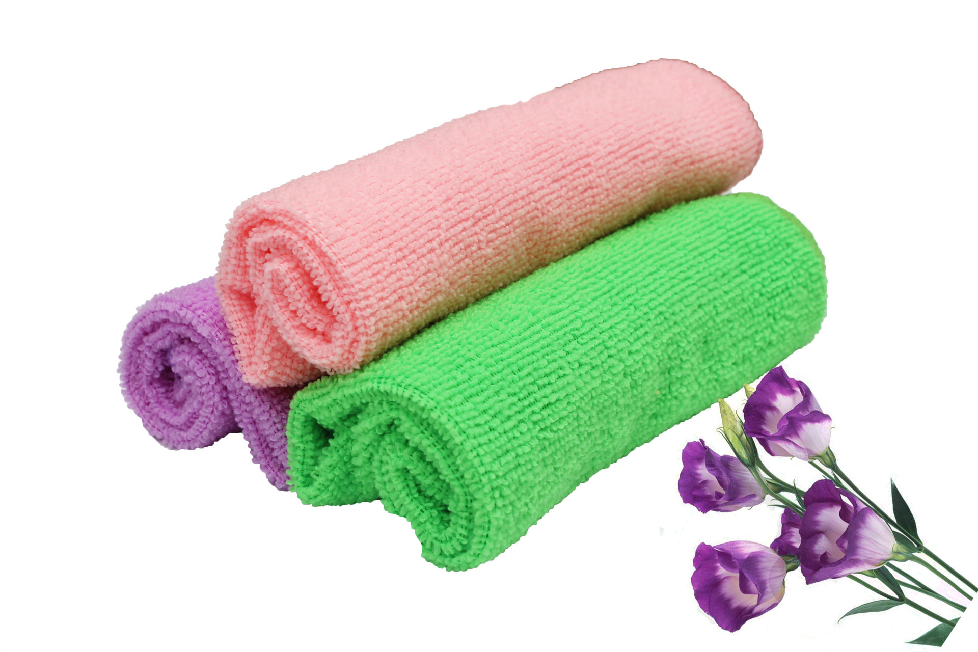 厂家批发全涤纶抹布30*30 韩国不沾油