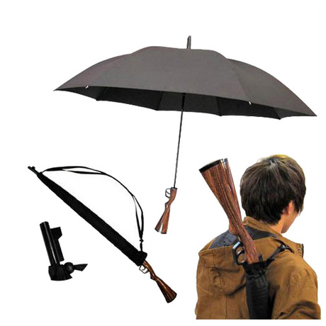 厂家直销长柄直杆创意超大逼真步枪晴雨伞 支持批发