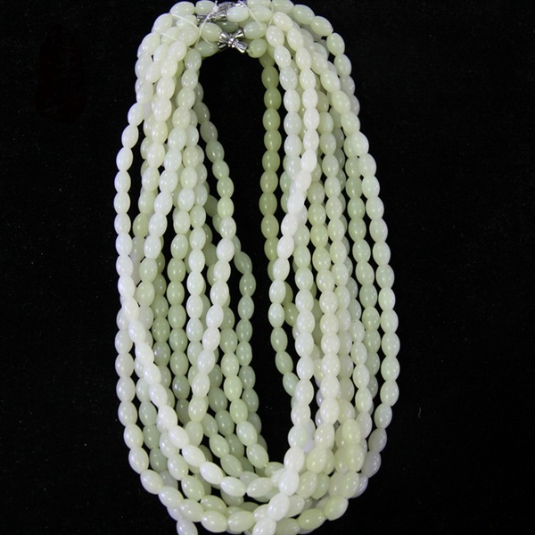 批发 韩料韩国玉石证书和田玉 串珠手工 项链