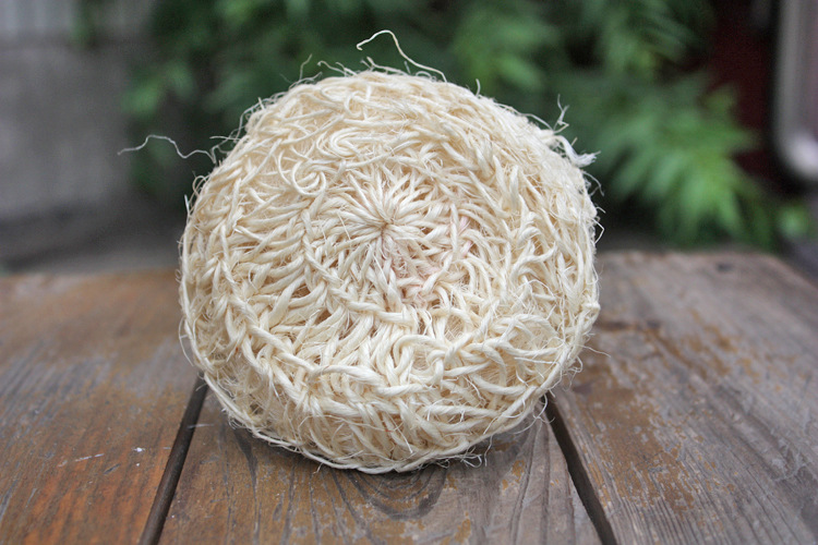 手工编制圆形剑麻沐浴清洁球 剑麻沐浴擦