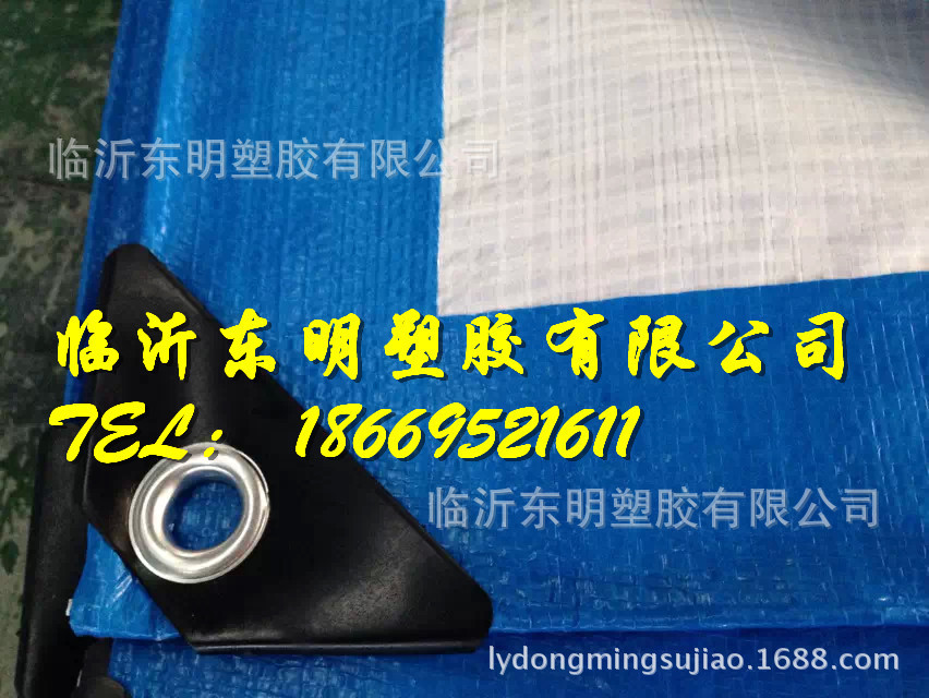Linyi Excellent PE Tarpaulin Linyi Export Tarpaulin Support Customized Blue and White Tarpaulin