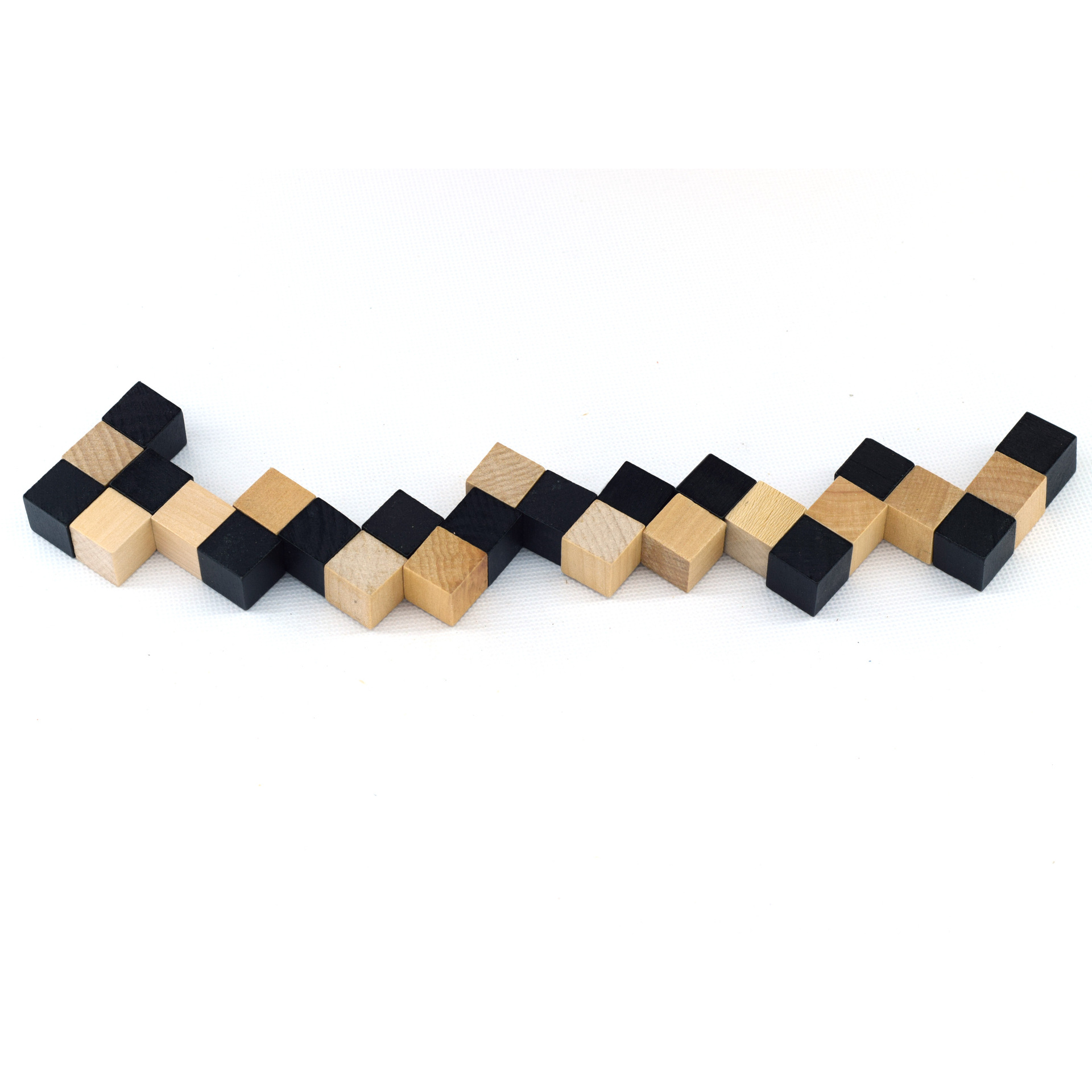 黑色中号神龙摆尾木制孔明鲁班锁古典儿童成人益智智力热卖地摊